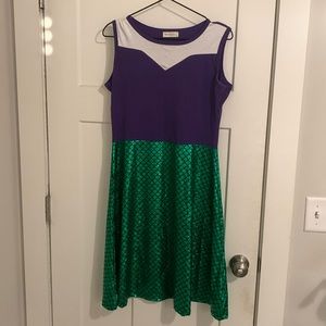 ariel inspired midi dress